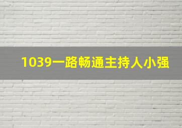 1039一路畅通主持人小强