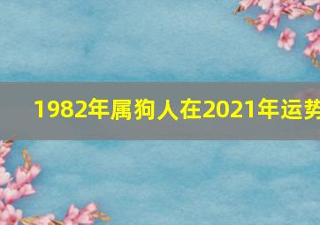 1982年属狗人在2021年运势