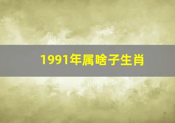 1991年属啥子生肖