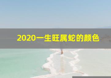 2020一生旺属蛇的颜色