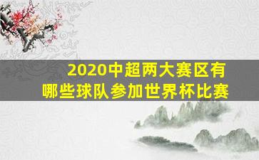 2020中超两大赛区有哪些球队参加世界杯比赛