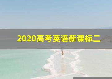 2020高考英语新课标二