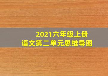 2021六年级上册语文第二单元思维导图