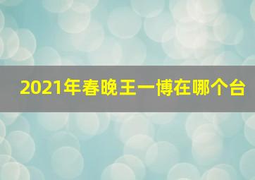 2021年春晚王一博在哪个台