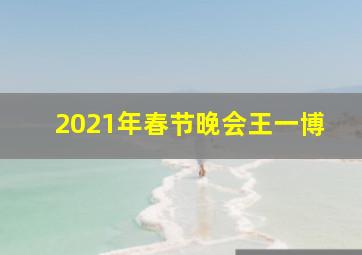 2021年春节晚会王一博