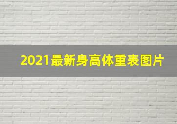 2021最新身高体重表图片