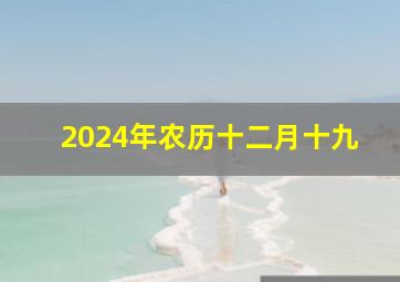 2024年农历十二月十九