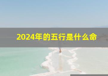 2024年的五行是什么命