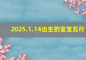 2025.1.14出生的宝宝五行