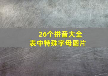 26个拼音大全表中特殊字母图片