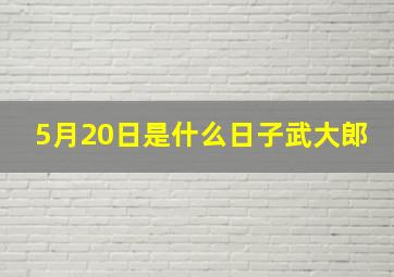 5月20日是什么日子武大郎