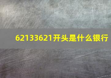 62133621开头是什么银行