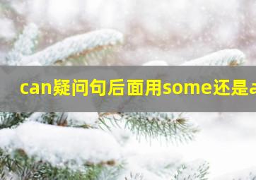 can疑问句后面用some还是any