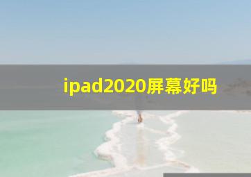 ipad2020屏幕好吗