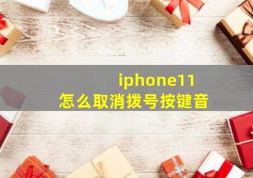 iphone11怎么取消拨号按键音