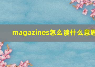 magazines怎么读什么意思