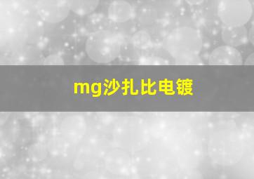 mg沙扎比电镀