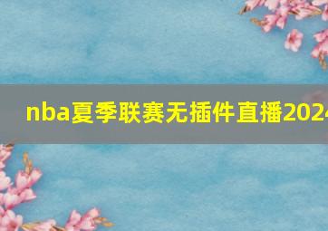 nba夏季联赛无插件直播2024