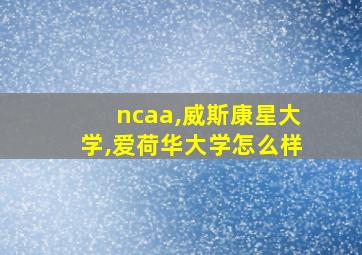 ncaa,威斯康星大学,爱荷华大学怎么样