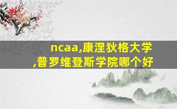 ncaa,康涅狄格大学,普罗维登斯学院哪个好