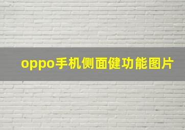 oppo手机侧面健功能图片