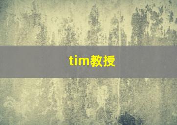 tim教授