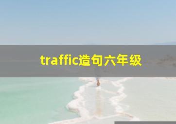 traffic造句六年级