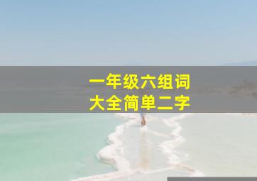 一年级六组词大全简单二字