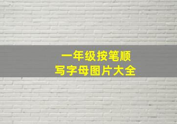 一年级按笔顺写字母图片大全