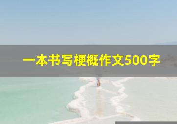 一本书写梗概作文500字