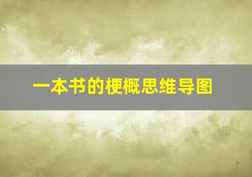 一本书的梗概思维导图