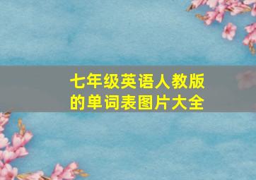 七年级英语人教版的单词表图片大全