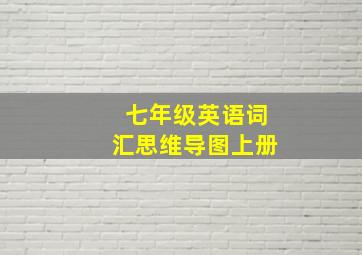 七年级英语词汇思维导图上册