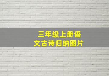 三年级上册语文古诗归纳图片