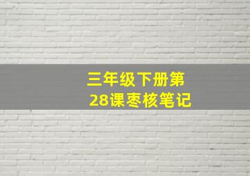 三年级下册第28课枣核笔记