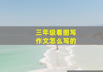 三年级看图写作文怎么写的