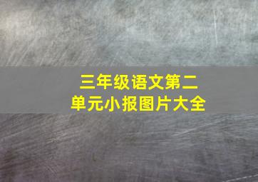 三年级语文第二单元小报图片大全