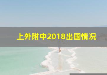 上外附中2018出国情况