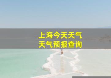 上海今天天气天气预报查询