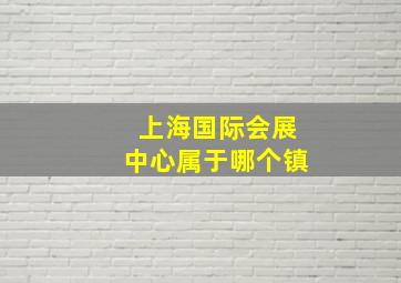 上海国际会展中心属于哪个镇