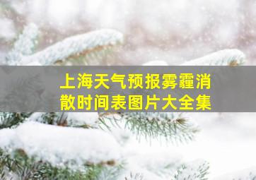 上海天气预报雾霾消散时间表图片大全集