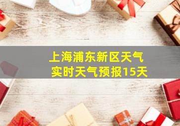 上海浦东新区天气实时天气预报15天