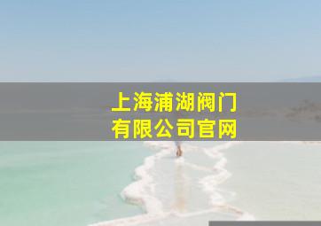 上海浦湖阀门有限公司官网