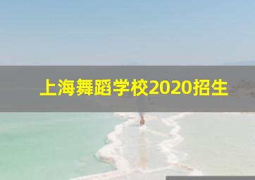 上海舞蹈学校2020招生