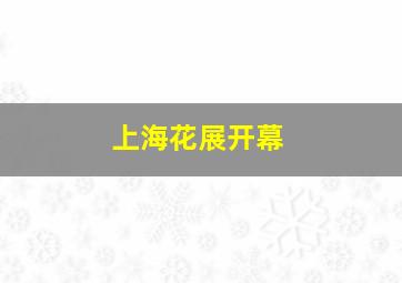 上海花展开幕