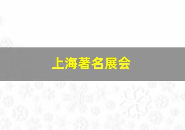 上海著名展会