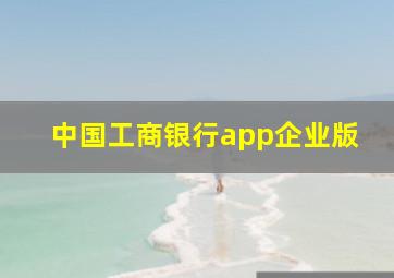 中国工商银行app企业版