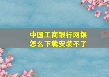 中国工商银行网银怎么下载安装不了