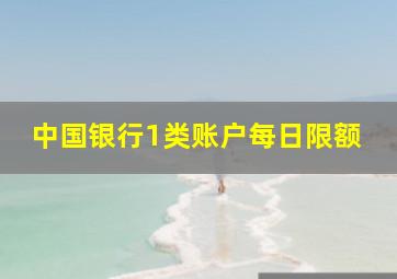 中国银行1类账户每日限额