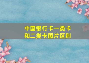 中国银行卡一类卡和二类卡图片区别